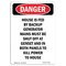 Signmission Safety Sign, OSHA Danger, 10" Height, House Is Fed By Backup Generator, Portrait OS-DS-D-710-V-1966 - alternate 1